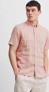 CASUAL FRIDAY CFAnton Herren Leinenhemd Kurzarmhemd Hemd 100% Leinen Button-Down-Kragen Unifarben Regular Fit