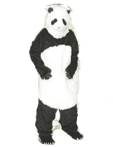 Panda Kostüm Overall schwarz-weiss