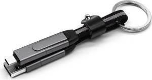 INF Kabel 6 v 1 pro rychlé nabíjení klíčenky (model A) Šedá