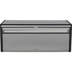 Brabantia Klappbrotkasten Front eckig, Stahl matt