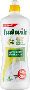 Přírodní čisticí prostředek na nádobí s vůní citronu a zeleného čaje, Vegan Friendly, 900 ml