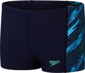 SPEEDO Boys HyperBoom Panel Aquashort TRUE NAVY / HARLEQUIN GREEN / TRUE NAVY / HARLEQUIN GREEN / 152
