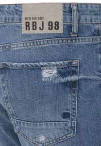 Red Bridge Herren Jeans Shorts Kurze Hose Denim Capri Distressed Basic Blau W30