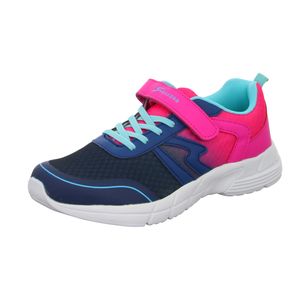Sneakers Damen-Klett-Sportschuh Blau-Pink, Farbe:blau, EU Größe:39