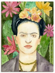 ARTland Leinwandbild Frida Kahlo I Größe: 90x120 cm