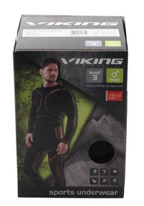 Viking Bruno Set Base Layer Black L Pánske termoprádlo