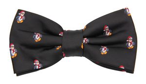 Schlips Krawatte Krawatten Binder 8cm Weihnachten Fliege Fabio Farini, Breite:7cm, Farbe:Pinguin