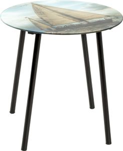 HAKU Möbel Beistelltisch Glas schwarz 40,0 x 40,0 x 41,0 mm