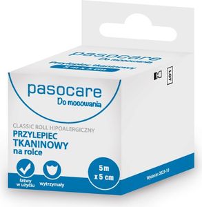 Leukoplast Pasocare, textilná náplasť na rolke, 5m x 5cm, Classic Roll, 1 ks