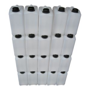 20 x 3 Liter Wasserkanister Kunststoffkanister Trinkwasserkanister natur, weiß (20x3knn)