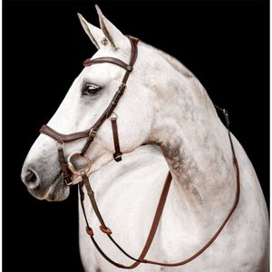 Horseware Micklem II Competition Bridle mit Zügel, Größe:Vollblut, Farbe:Dark Havana