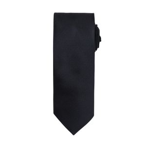 Pánská kravata s jemným vaflovým vzorem (2 ks/balení) RW6942 (jedna velikost) (černá)