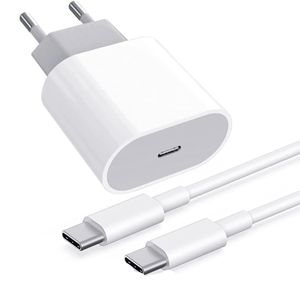 Ladegerät + Ladekabel 20W USB C für iPhone  15 / 15 Pro / 15 Pro Max / 15 Plus und iPad
