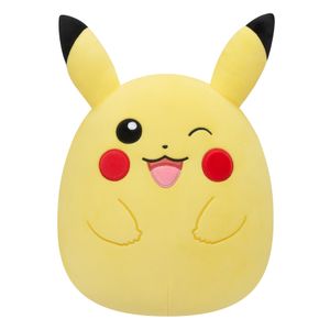 Jazwares SQPK00038 - Pokémon x Squishmallows - Pikachu, zwinkernd 25 cm (10")