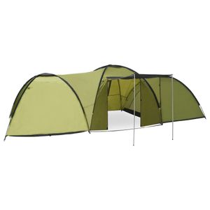 Camping-Zelt Iglu 650x240x190 cm 8 Personen Grün