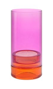 Remember Glas Windlicht LYS im Color-Blocking-Design , Remember_Auswahl:Windlicht Lys - pink