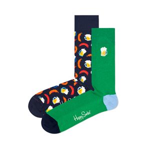 Happy Socks Uni Socken, 2er Pack - Geschenkbox, Farbmix Bier 36-40