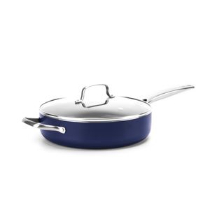 Blue Diamond Schmorpfanne mit Glassdeckel 28 cm  blau - mit Antihaftbeschichtung