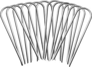 Trampoline Windspieße, robust, U-Typ, scharfe Enden, Sicherheits-Bodenanker, verzinkter Stahl, für Camping-Zelte und riesige12