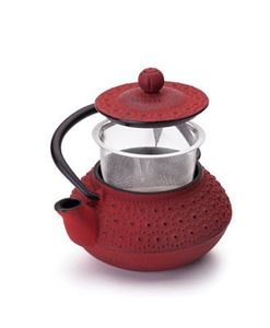 Ibili Hanoi, Einzelne Teekanne, 300 ml, Rot, Eisenguss