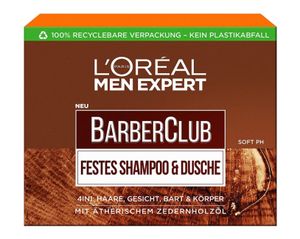 L'Oréal Men Expert BarberClub Festes Shampoo & Dusche 80g 4in1 Haare Gesicht Bart & Körper