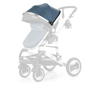 Daliya® Sonnenverdeck für Bambimo Kinderwagen inkl. Rahmen ( Blau )