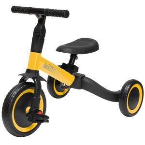 Dreirad Laufrad Laufhilfe 4 in 1 Multifunktional Bike Kind Balance LOKI Gelb ib style®