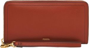 FOSSIL Geldbörse Logan RFID Zip Around Clutch Cayenne rot