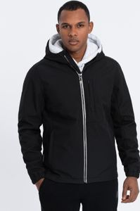 Ombre Clothing Pánska softshellová bunda Wistari čierna XXL