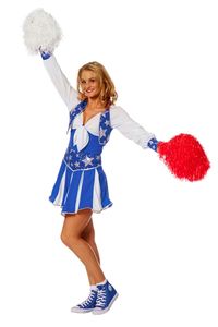 Cheerleader-Kleid blau, Größe:40