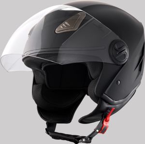 SucceBuy 3/4-Gesichts-Motorradhelm, ABS und hohe Dichte, Bluetooth, DOT-, austauschbare Linse, bequem für Jugendliche und Erwachsene