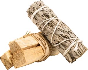Bündel weißer Salbei + Palo Santo zur Reinigung
