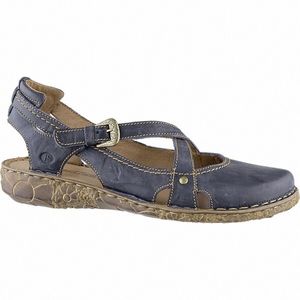 Josef Seibel Rosalie 13 sandály v plusových velikostech modré 79513 95 530 velké dámské boty