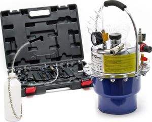 XPOtool Druckluft Bremsenentlüfter automatisches Bremsflüssigkeitswechselgerät 5L Behälter max. 3bar