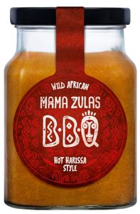 Mama Zula Wild African BBQ Sauce Hot Harissa Style im Glas 320ml