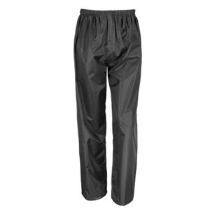 tomBrook Uni Regenhose unifarben - Leichte Regenbundhose für Erwachsene in Schwarz Größe M