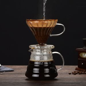 Kaffeekanne Glas Hochtemperaturbeständige Kaffeekannen Mit Filter, 0.36 Liter