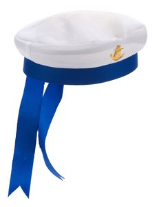 Matrose Bootsmann Seefahrermütze weiss-blau