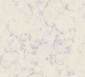 A.S. Création Rosentapete Romantico florale Tapete Vliestapete violett creme silber 10,05 m x 0,53 m A.S. Création Rosentapete Romantico florale Tapete Vliestapete violett creme silber 10,05 m x 0,53 m