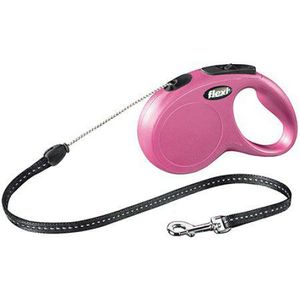 flexi New Classic S Seil 5 m pink