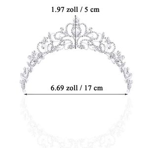 Hochzeitskrone und Diadem mit Kristall-Haarschmuck für die Braut