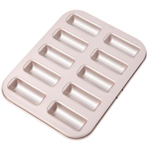 CHEFMADE Müsliriegelform für 10 Minikuchen oder Müsliriegel - Stahl-Backform Metall Müslibackblech Backblech - antihaft- & silikonbeschichtet Backformen Klein