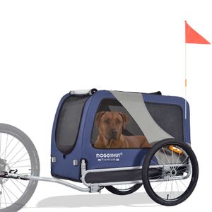 DOGGYHUT® Premium XL Hundefahrradanhänger Hundeanhänger Fahrradanhänger