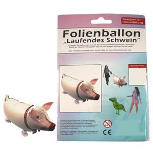 Folienballon laufende Tiere Schwein 77625