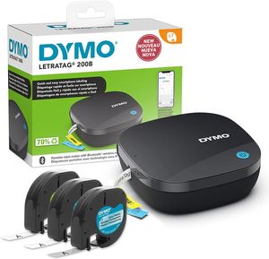 DYMO LetraTag 200B Bluetooth Etikettendrucker Kompakter Etikettendrucker Set;Wireless
