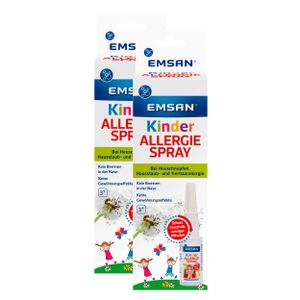 2 x 15 ml, Emsan Kinderallergiespray: Spray bei Heuschnupfen, Hausstaub- und Tierhaarallergie, Allergie-Nasenspray für Kinder ab 3 Jahren