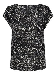 ONLY Blusenshirt 'Vic AOP', 15161116, Black Blurry Dot, Gr. 42