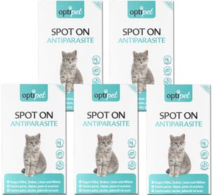 OptiPet 30x1ml Spot on für Katzen, Spot on Katze, Spot on, Spot on Flöhe, Zeckenschutz Katze