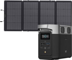 EcoFlow Delta 2 0% MwSt §12 III UstG 1024Wh Powerstation mit 220W Solarpanel