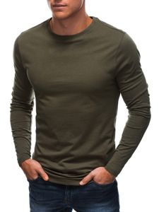 Męska bluza basic z długim rękawem wykonana w 100% z bawełny S-XXL L148, Olive S